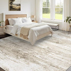 Washable Rug 10x14 Area Rugs for Living Room: Large Neutral Soft Rug Abstract - Image 2