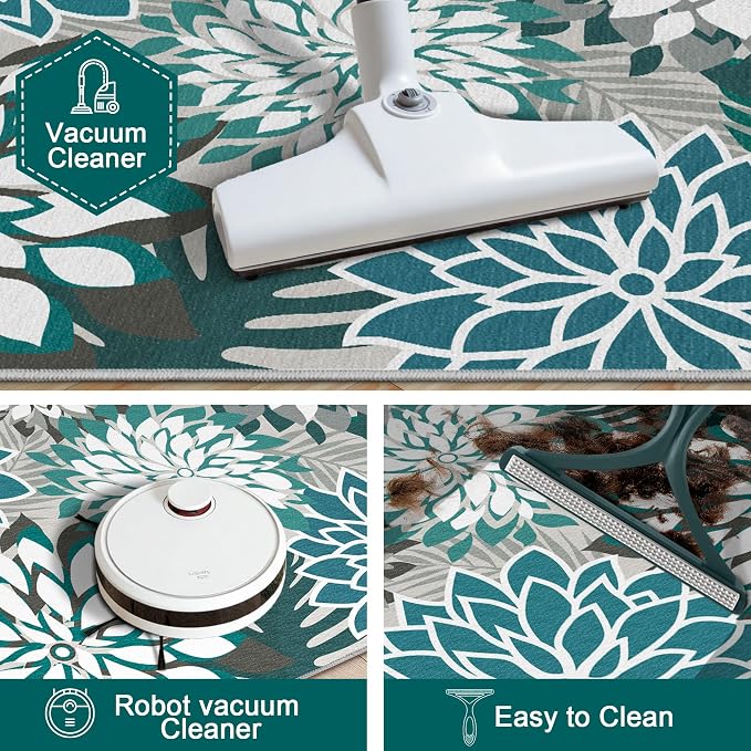 Colorful 2x6 Washable Runner Rug - Image 4