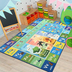 Macgace ABC Kids Rug for Playroom, 4x6 Washable Classroom Area Rugs, Toddler by Macgace