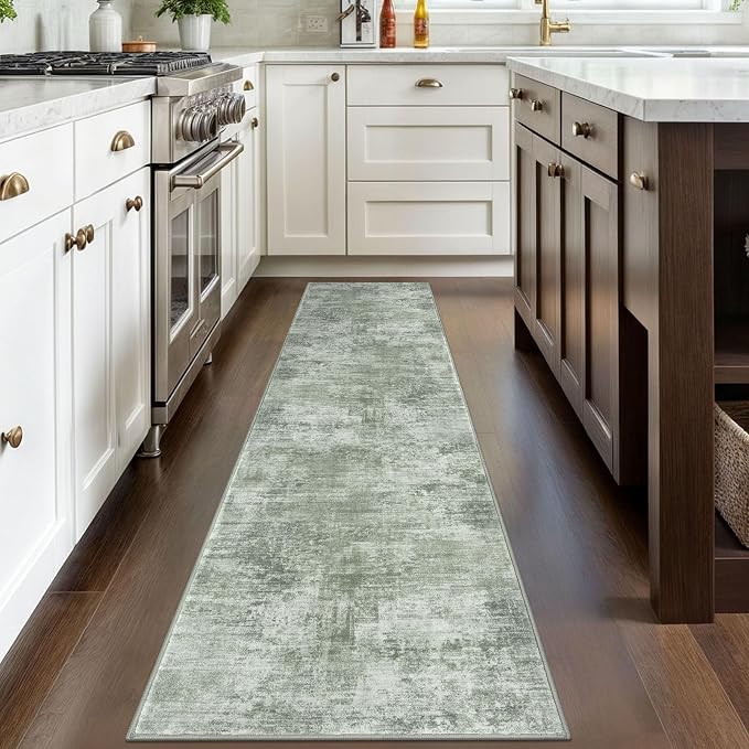 IOHOUZE Abstract Runner Rug 2x8 Ft Washable Runners - Image 2