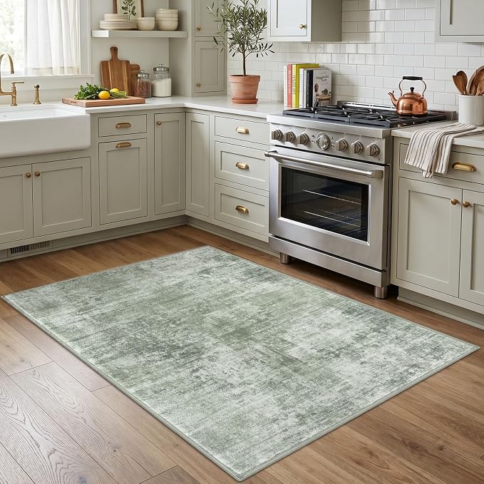 IOHOUZE Abstract Area Rug 4x5 Ft Washable Rugs - Image 2