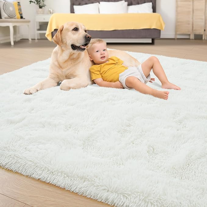 Tepook Soft 3x5 Small Bedside Rug Washable, Fluffy Shaggy Rugs - Image 4