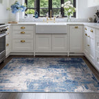 RELEANY Washable Area Rugs 4'x6' Non-Slip Modern Abstract Soft - Image 3