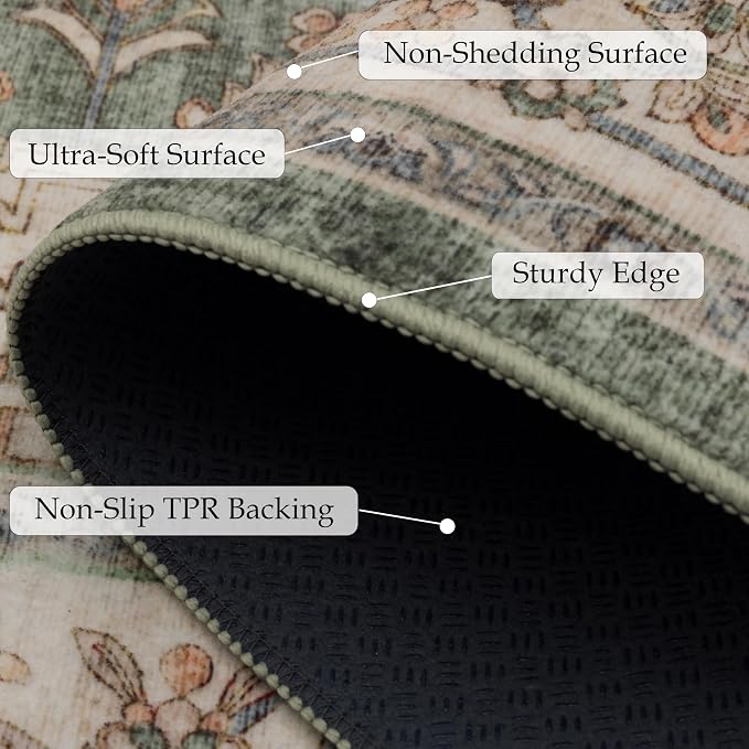 Ruaruarug Washable Area Rug 5x7 - Image 5