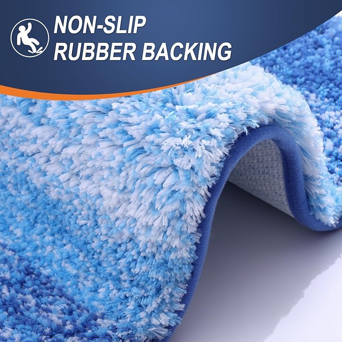 OLANLY Bathroom Runner Rugs Mat 59x20, Extra Soft Absorbent Microfiber Bath Rugs - Image 4