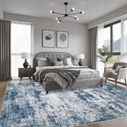 5x7 Area Rug Living Room Rug: Washable Modern Abstract Soft Thin Rug Indoor - Image 4