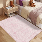 Rugxara 3x5 Rug for Entryway Bedroom, Vintage Retro Boho Throw Rug, Non Slip & - Image 2