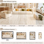 Nakagishi 10X12 Area Rugs Living Room: Washable Large Vintage Rug Neutral - Image 9