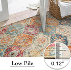Lahome Moroccan 5x8 Area Rug, Ultra-Thin Washable Rugs - Image 6