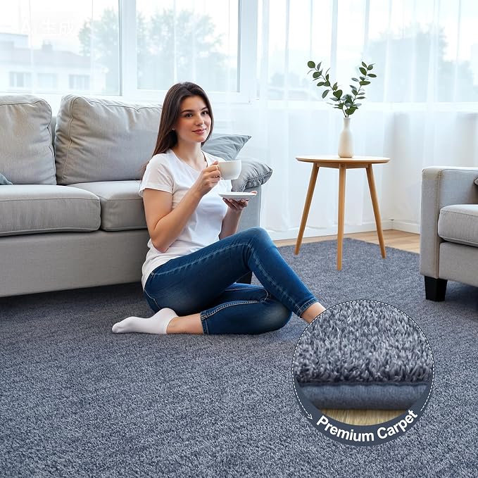 Keeko 5x8 Area Rugs for Living Room, Soft Modern Memory Foam Bedroom Rug - Image 9