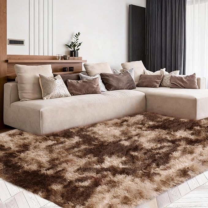 6x9 Rugs for Living Room, Rugs for Bedroom, Plush Fluffy Carpet, Non-Slip by Mtandyx