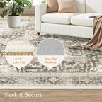 Rugflix 9x12 Area Rugs for Living Room, Machine Washable Rug Non Slip Stain - Image 4