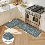 LEEVAN Anti Fatigue Mats for Kitchen Floor Non-Slip, Cushioned Kitchen Mats for - Image 2