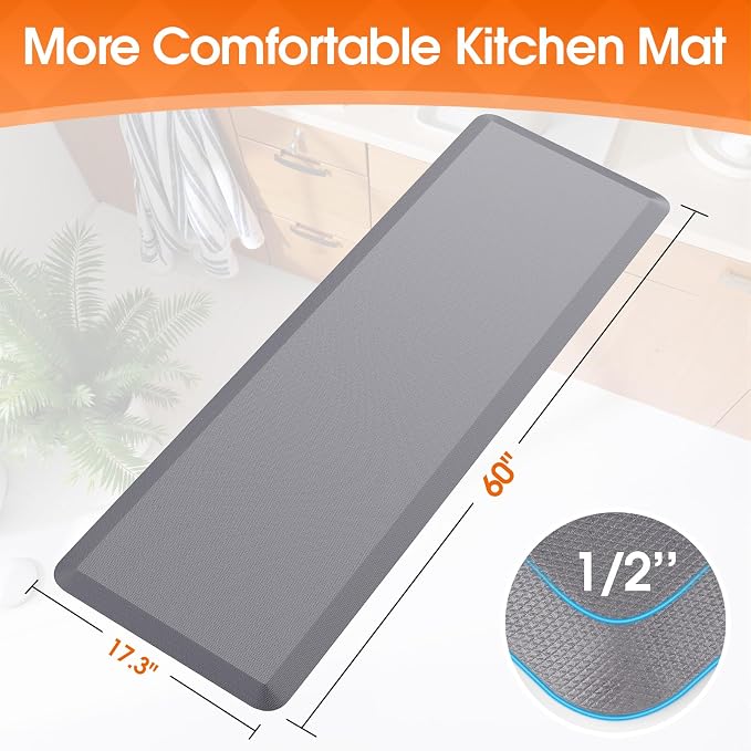 TranquilRelax Kitchen Mat, Cushioned Thick Floor Comfort Mat, - Image 2