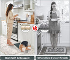 GRANNY SAYS Boho Kitchen Rug Sets of 2, Non Slip Washable Faux Wool Kitchen Mats - Image 5
