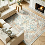 Lofus Vintage Living Room Rugs 5x7, Soft Machine Washable Area Rug - Image 2