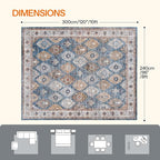HOOBRO Washable Rug 8 x 10 Area Rugs - Image 3
