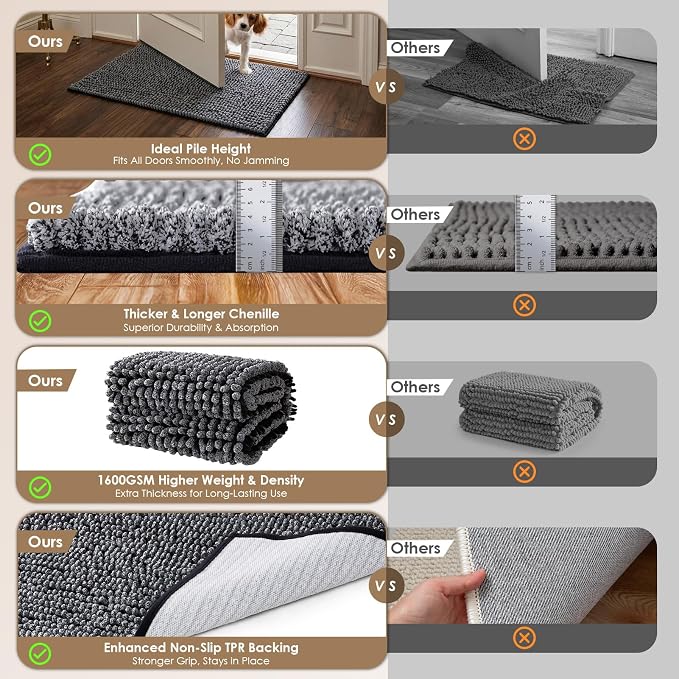 EHEYCIGA Super Absorbent Dog Door Mat - Image 2