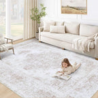 XLUEZ Area Rug 5x7 Living Room Rug, Machine Washable Vintage Distressed by XLUEZ