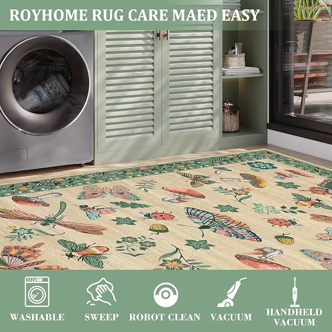 4x6 Rug Non-Slip Washable Carpet - Image 5