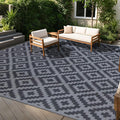 SAND MINE Waterproof Outdoor Rug, Plastic Reversible Rug, Modern Area Rug by SANDMIND