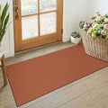 KOZYFLY Orange 2x4 Entry Runner Rug, Small Washable Runners by KOZYFLY