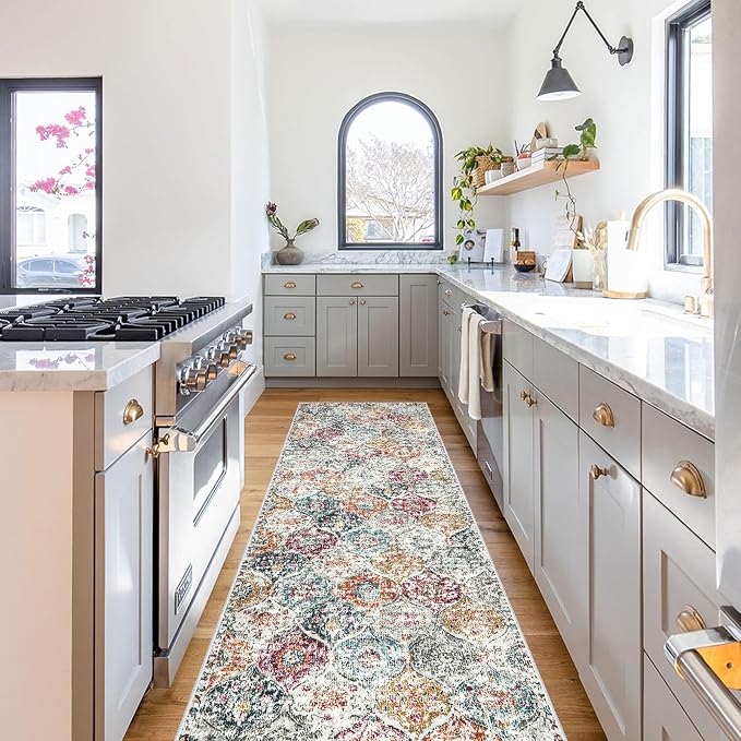 Lahome Moroccan Hallway Rug, Ultra-Thin Oriental Carpet - Image 4