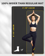 Extra Large Yoga Mat – 72"x48" or 78"x57", 1/4"–1/2" Thick Mat - Image 2