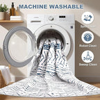 Nakagishi 5x7 Area Rug Living Room: Machine Washable Boho Large Neutral - Image 2