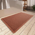 AMOAMI Upgraded Waffle Bath Mat, Super Absorbent Non Slip Bath Mats by AMOAMI