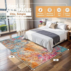 6x9 Area Rugs for Living Room Rug Washable: Abstract Rug for Dining Room - Image 2