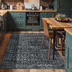 Rugxara 4x6 Rug for Living Room Bedroom, Vintage Retro Boho Area Rugs, Non Slip - Image 3