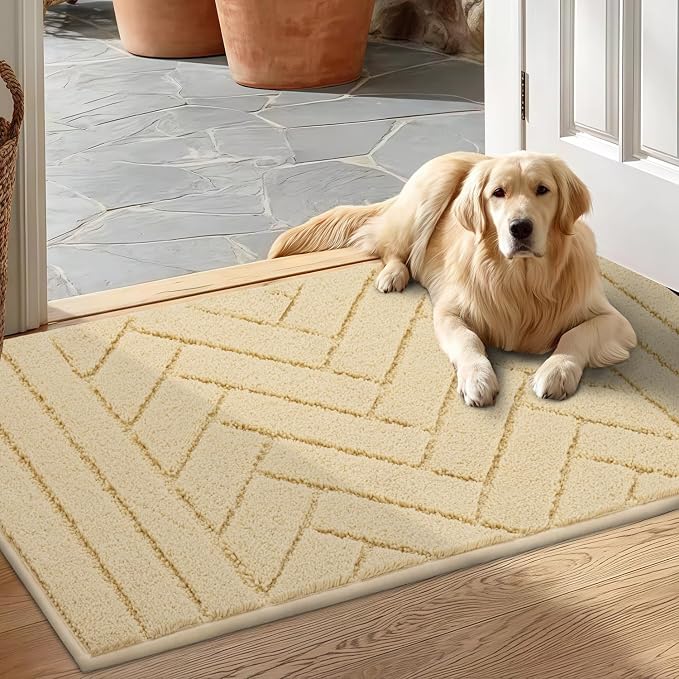 hicorfe Indoor Doormat, Front Back Door Mat Rubber Backing Non Slip Door Mats by Hicorfe
