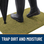 OLANLY Dog Door Mat for Muddy Paws 45x27, Absorbs Moisture and Dirt, Absorbent - Image 2