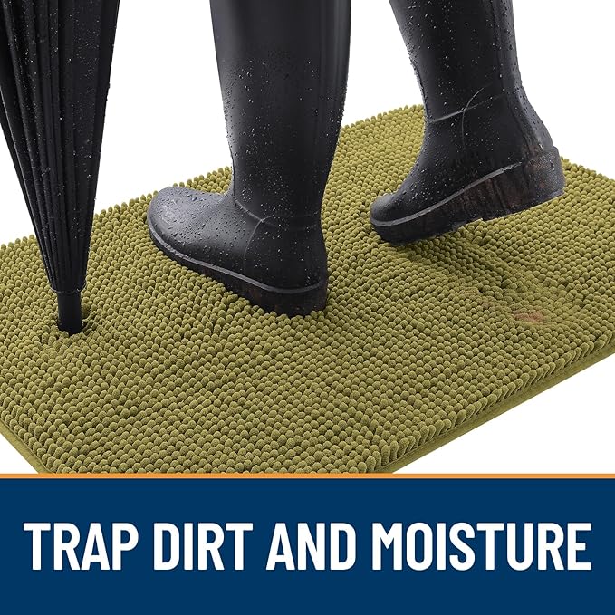 OLANLY Dog Door Mat for Muddy Paws 40x24, Absorbs Moisture and Dirt, Absorbent - Image 2