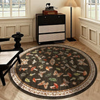 Mushroom Insect 5ft Round Rug Washable Non-Slip Soft Ultra-Thin Small Boho - Image 3