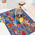 Kids Carpet Playmat Rug 78.7"x59", Car Rug - Image 4