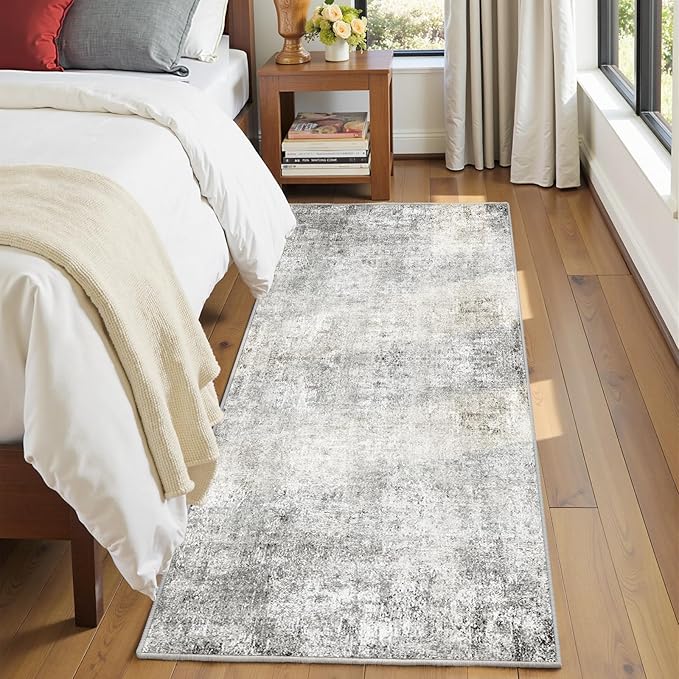 RELEANY Washable Area Rugs 2'x6' Non-Slip Modern Abstract Soft by RELEANY