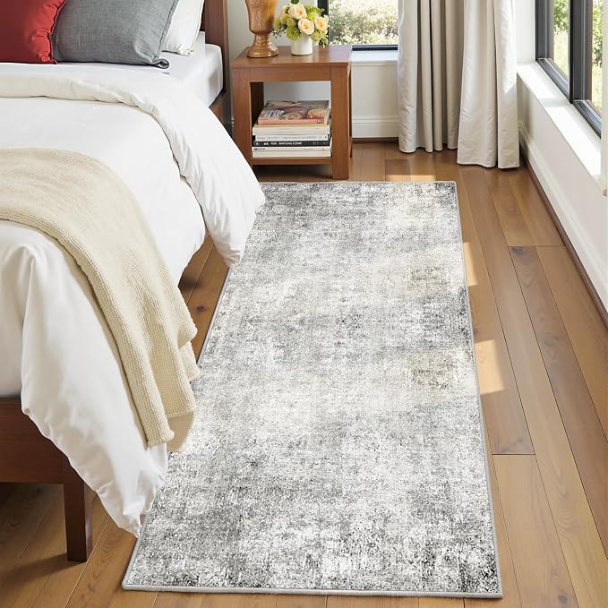 RELEANY Washable Area Rugs 2'x8' Non-Slip Modern Abstract Soft - Image 4