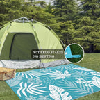 Pauwer Waterproof Outdoor Rug 5x8, Reversible Plastic Straw Patio Camping Rug - Image 6