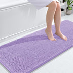 OLANLY Bathroom Runner Rugs 59x24, Soft Absorbent Chenille Bath Rugs, Rubber by OLANLY