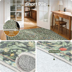 GENIMO Washable Floral Runner Rug 2x10, Non-Slip Long Hallway Carpet - Image 5