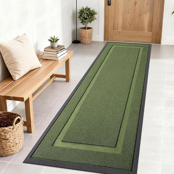 OLANLY Front Door Mat Indoor Outdoor Entrance, Waterproof All-Season, by OLANLY