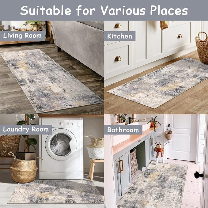 Lahome 2x4 Runner Rug for Hallway, Washable Soft Runner Rug Non Slip, Easy - Image 6