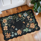 Lahome Floral Entryway Rug, 2X3 Washable Kitchen Rug Ultra-Thin, Non-Slip Soft by Lahome