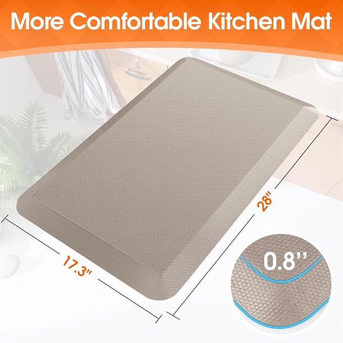 4/5 Inch Thicker Kitchen Mat, Cushioned Thick Floor Comfort Mat, - Image 2