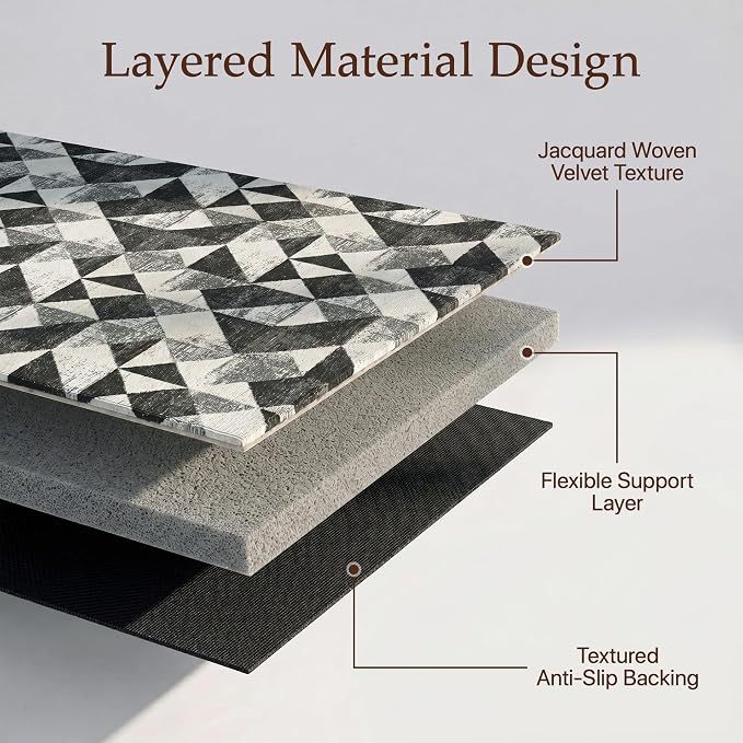 48"x60" Office Chair Mat for Hardwood Tile Floor, Under Desk Carpet Protector - Image 4