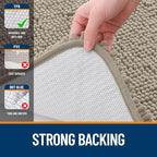 OLANLY Bathroom Rugs 35x24, Extra Soft Absorbent Chenille Bath Rugs, Rubber - Image 6