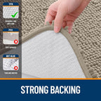 OLANLY Bathroom Rugs 30x18, Extra Soft Absorbent Chenille Bath Rugs, Rubber - Image 6