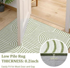 Washable Rug 2x3 Area Rugs for Entryway, Abstract Rug for Bedroom, Soft Rainbow - Image 7